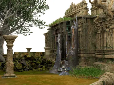 ancient temples 3d model 3D model
