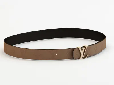 Female Luxury Belt Low-poly 3D model