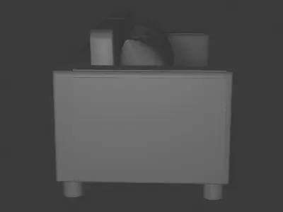 Modern Sofa 3D Model Free low-poly 3D model