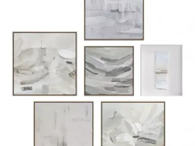Abstract Painting Frame Set 11 3D model