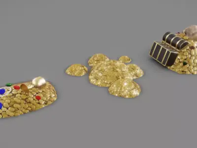 Treasure Pack Low-poly 3D model