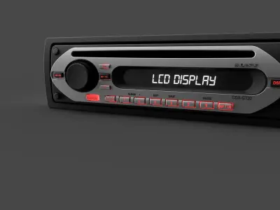 Car stereo SONY CDX-GT20 3D model