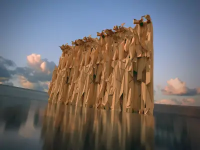 Abstract Wall Free 3D model