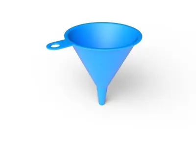 Funnel  M01 Low-poly 3D model