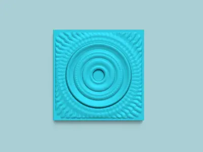 Wall Panel A14 Ornament - Interior Design Decoration 3D print model