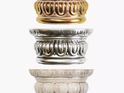 Classic capital 10 3D model