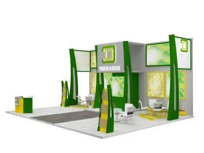 Booth Exhibition Stand a586a 3D model