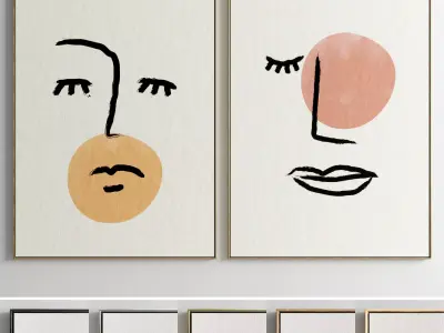 Photo Frame 40 Low-poly 3D model