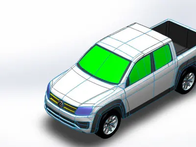 amarok volkswagen v6 3D model