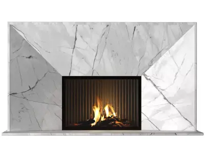 Marble Fireplace modern ArtDeco 3D model