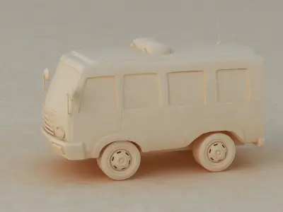car road city sport travel illustration simple game 3D model