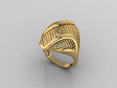 Women Plain Ring Ready STL Models Womens Ring 3d models 3D print model 15