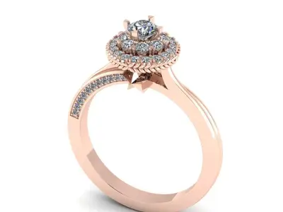 cincin solitaire 3D print model purchase