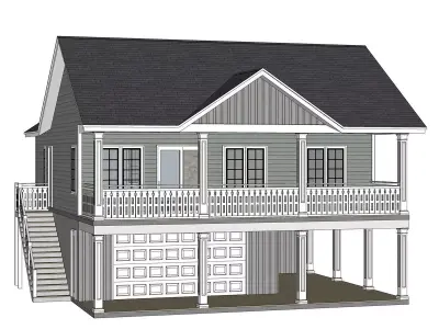 Cabin House 02 -Archimple LLC 3D model