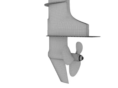 Outboard 3HP 3D model