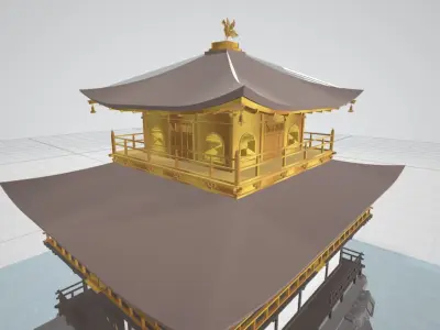 Japanese Buddhism Temple 3D model