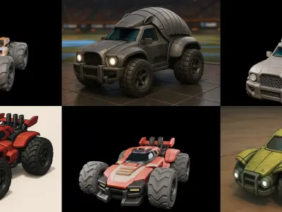 Gt one Car bundle 12 pack 100 glb 3D model