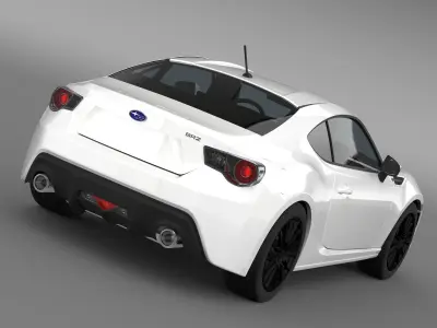 Subaru BRZ Premium Sport Package ZC6 2013 3D model