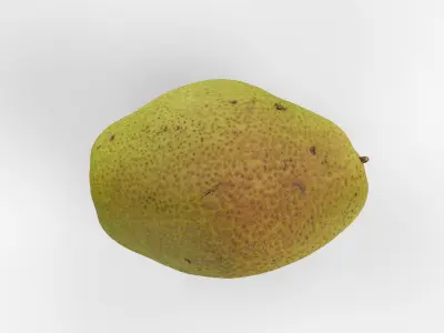 Photorealistic 3D scan of pear Low-poly 3D model