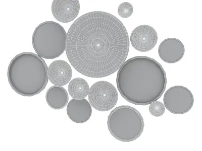 bohemian decor 3D model Low-poly 3D model