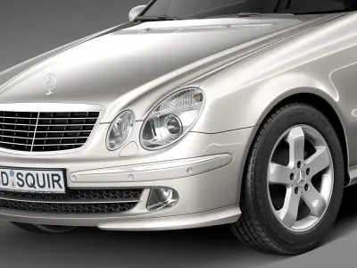 Mercedes-Benz E-Class W211 Estate 2002-2009 3D model