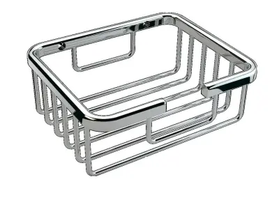 Hotel Square Wire Soap Dish Eko 3D model