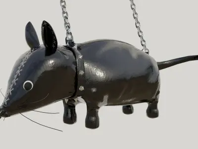 Cute black bag v12 no character 3D model