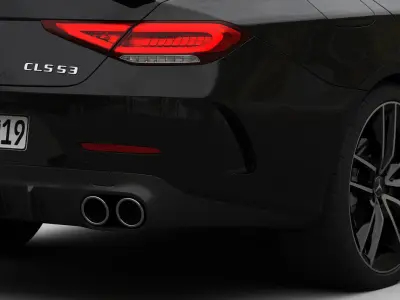 Mercedes-AMG CLS 2019  detailed interior 3D model