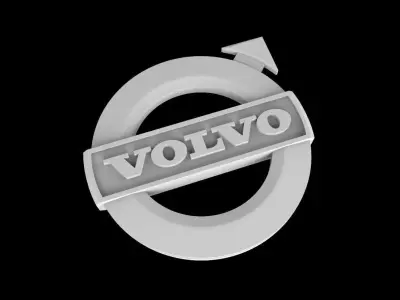 volvo logo 3D print model