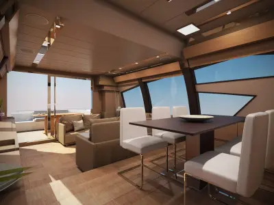 Yacht Ferretti 720 3D model