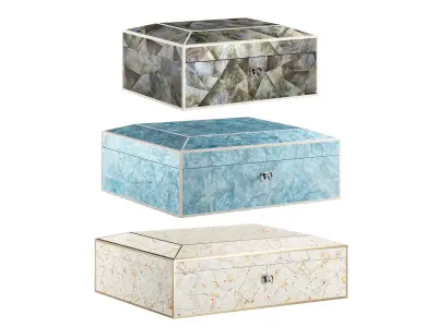 Decorative Luxury Jewelry Boxes 3D model