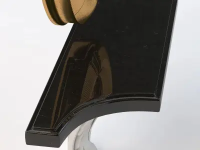 Detail Luxury Vanity And Mirror 3D model