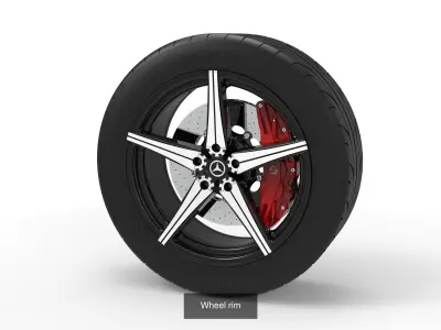 Wheel rims 3D Model Pack
