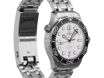 Omega Seamaster Diver 300M white 3D model