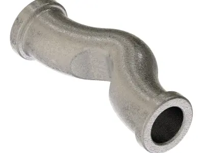 Steel Crossover Fitting 3D print model