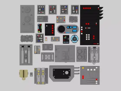 Star Wars Panels Pack 01 3D model