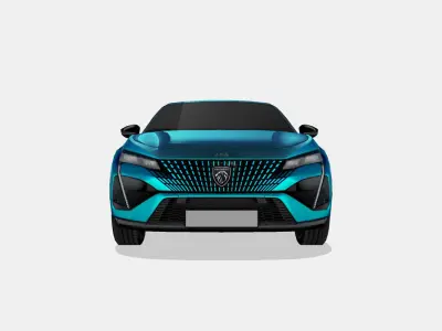 Peugeot 408 2023 Low-poly 3D model