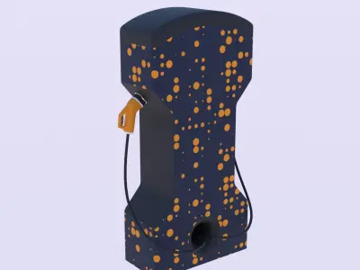 EV charger VII PBR 8K 3D model