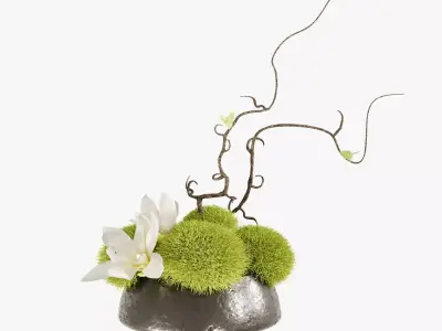 Japanese style plant decoration 3D model