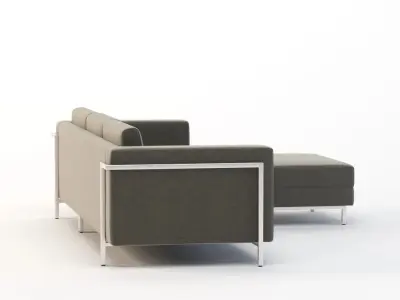 Gus Modern Davenport Bi Sectional Chaise Sofa 3D model