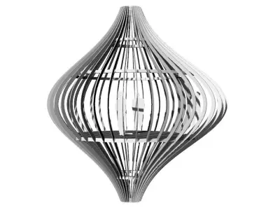 Ribbed Tree House Pavilion 3D model