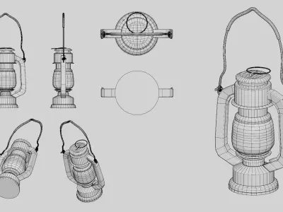 Old lantern Game Assets item12 3D model