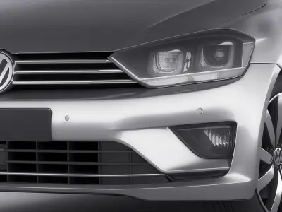 VW Golf Sportsvan 2014 3D model