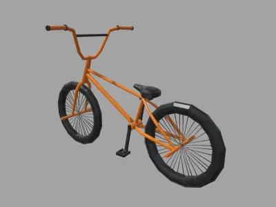 Low Poly Bmx Low-poly 3D model