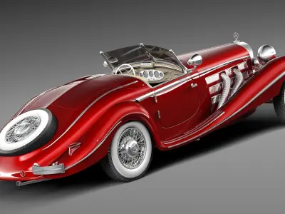 Mercedes-Benz 540K 1936-1938 3D model