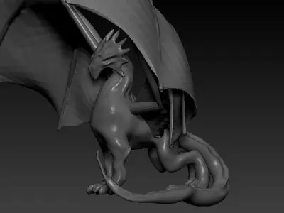 Dragon Low-poly 3D model