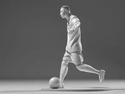 Footballer 05 FootStrike 07 Stl 3D print model