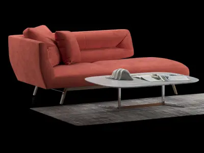 Natuzzi Positano sofa 3D model