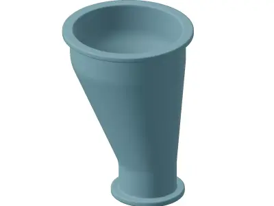 Plastic Eccentric Reducer Toy 3D model