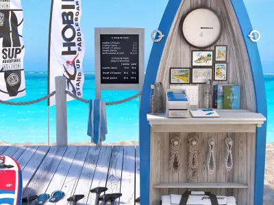 Boards Rental 3D model